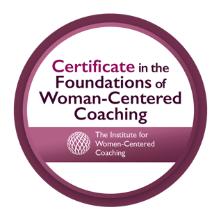 Woman-Centered Coaching certificate and badge